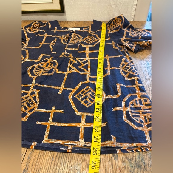 JUDE CONNALLY Top – Size XS – Navy & Orange Geometric Print - Picture 9 of 9